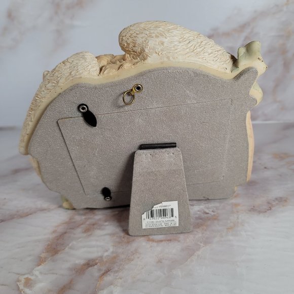 Celestial Star Angel Ceramic Sculptural Photo Frame Oval - Picture 6 of 6